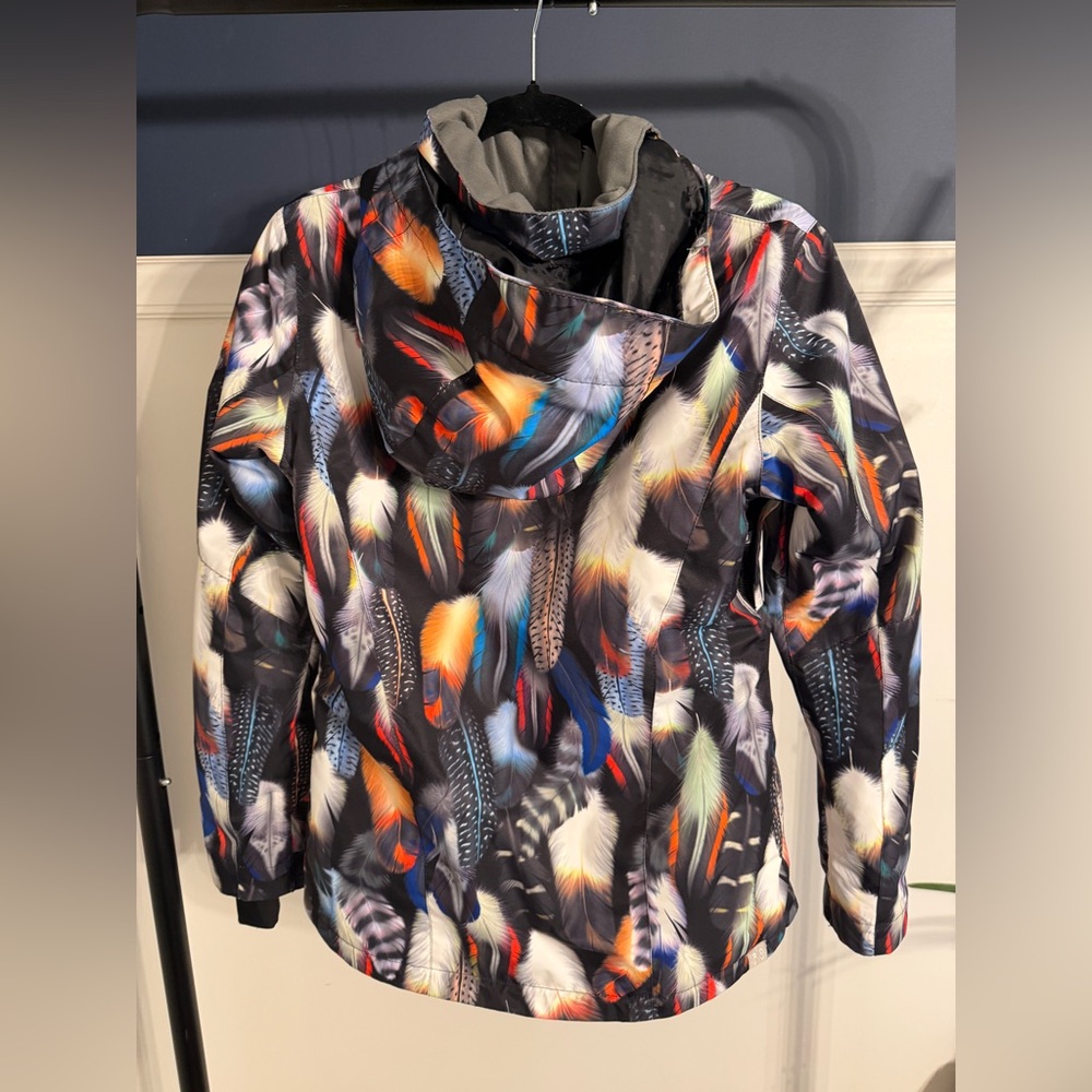 Roxy Multicolor Feather Print Ski Jacket - image 5